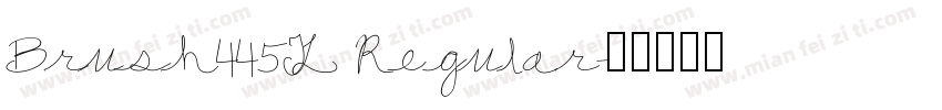 Brush445TL Regular字体转换